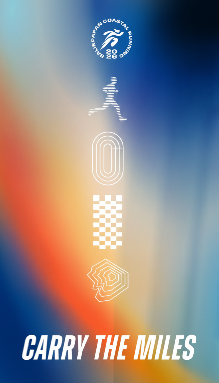 Peserta lari Balikpapan Coastal Running